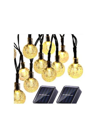 Technosmart 50 Ledli 8 Modlu Solar Kristal Top Bahçe Aydınlatma