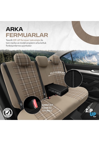 Otom Gti Sports Design Ekstra Destekli Oto Koltuk Kılıfı 553166328