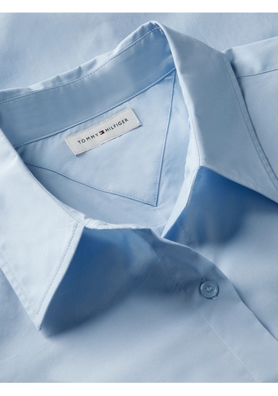 Tommy Hilfiger Ess Poplın Regular Shırt Kadın Mavi Gömlek - Ww0ww47169