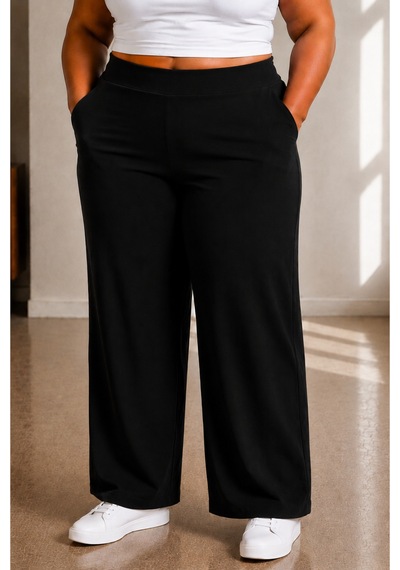 Sngl Tekstil Kadın Büyük Beden Pantolon S M L Xl 2xl 3xl 4xl 5xl 6xl 7xl 8xl 9xl Siyah