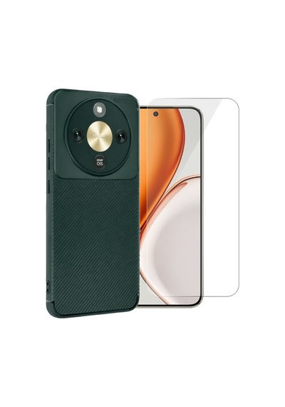 Nihcase Honor Magic 8 Lite Kılıf Negro Karbon Tasarım Kılıf Ve Nano Ekran Koruyucu
