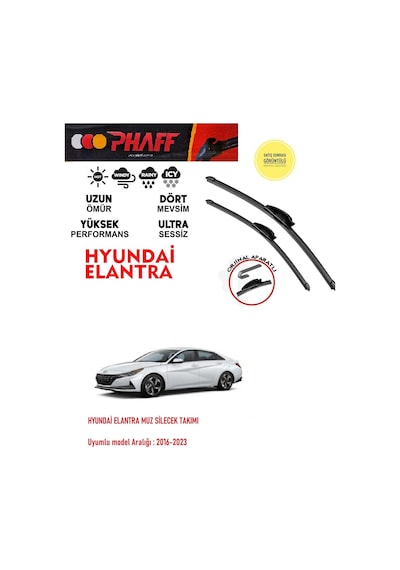 Hyundai Elantra Silecek Takımı 2021 Model Araca Özel Aparat