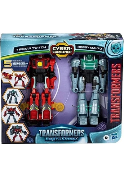 Transformers Earthspark Terran Twitch Ve Robby Malto İkili Figürü Seti F8438