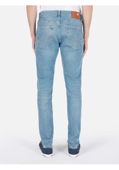 Colin's Colins 041 Danny Dar Kesim Düşük Bel Düz Paça Mavi Erkek Pantolon Denim