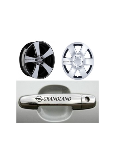 Opel Grandland Kapı Kolu Jant Sticker Yapıştırma 8 Ad