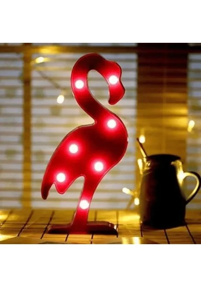 Led Işıklı Flamingo Gece Lambası Çok Renkli 11319288
