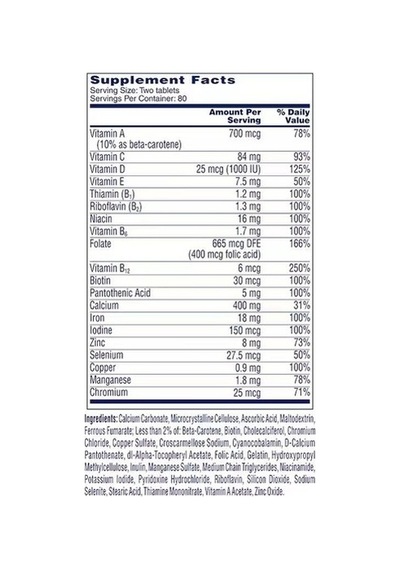 Women S Petites Multivitamin,160 Tablet