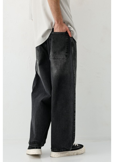 Vamos Barrel Fit Jeans Füme