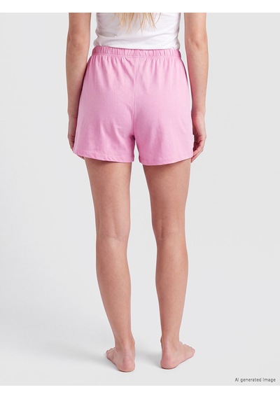 Lcw Young Pembe Kiraz Baskılı Kadın Şort Pijama Altı 2'li