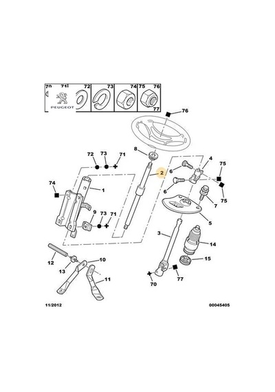 Direksiyon Mili Boxer 2.5/2.8 Peugeot 4123.95