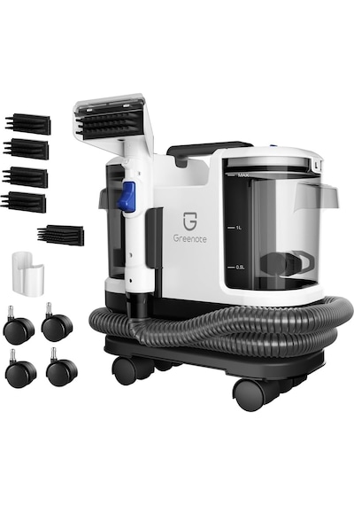 Greenote Halı/koltuk Yıkama Makinesi Ve Spot Temizleyici Sofa, Halı Ve Araç İçin Uygun, Güçlü Islak/kuru Vakum, 1.8 L Su Tankı, Tekerlekli Tasarım