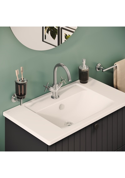 VitrA Origin Classic A42884 Çift Kumandalı Lavabo Bataryası Krom