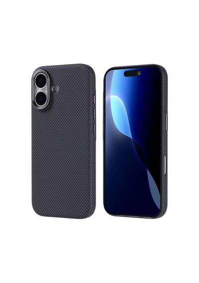 Apple iPhone Uyumlu 17 Kılıf Ultra İnce Karbon Tasarımlı Ve Magsafeli Cabix Premium Kapak Siyah