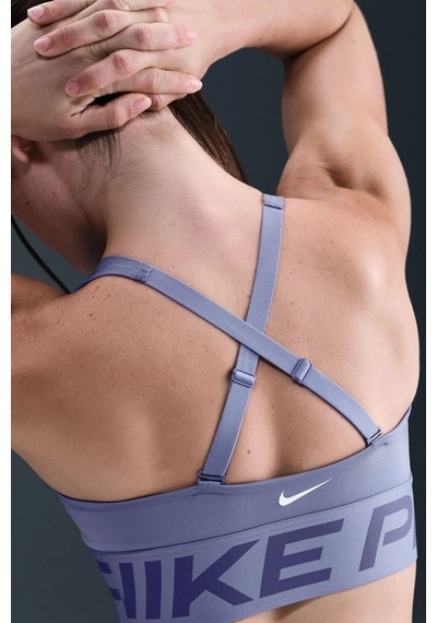 Hf7324-499 Nike Pro Indy Plunge-support Bra Pedli Kadın Spor Bra Lacivert