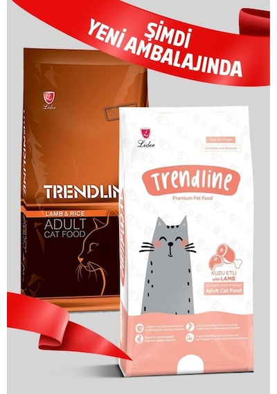 Trendline Kuzu Etli Ve Pirinçli Yetişkin Kedi Maması 1kg