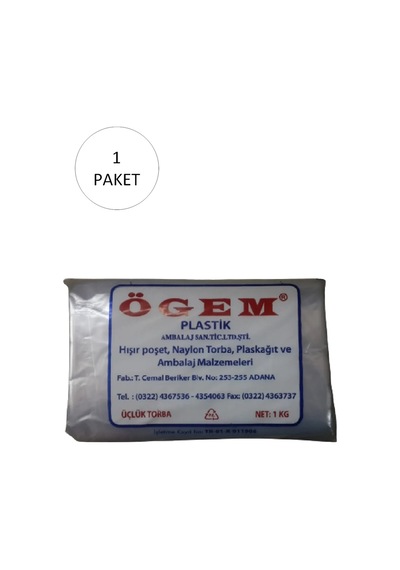 Bakkaliye Naylon Torba Üçlük 26x45 Cm 1 Kg 1 Paket Takriben 135 Adet