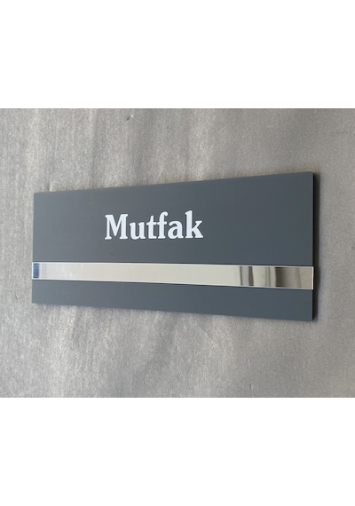 Soft Seri Minimal Pleksi Mutfak Kapı İsimliği