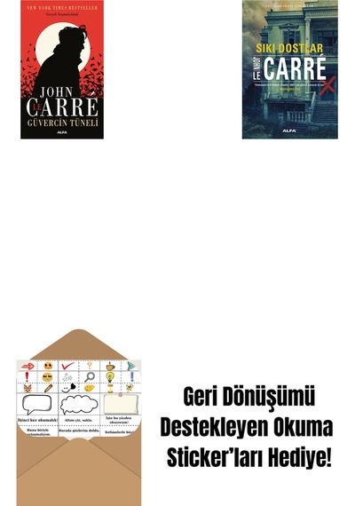 Güvercin Tüneli + Sıkı Dostlar + Okuma Sticker'ları