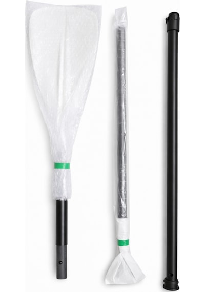 Fiber Glass Sup Küreği Hafif Tek Taraflı Paddle Board Küreği Beyaz / Turkuaz