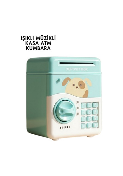 Sam51 - 757 - Müzikli Işıklı Kumbara - Nazblsmm - Su Yeşili