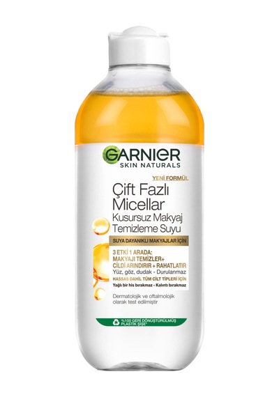Garnier Çift Fazlı Micellar Kusursuz Makyaj Temizleme Suyu 400ml 6'li Avantaj Paketi Mıchu