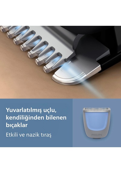 Sakal Düzeltici, 20 Uzunluk, Kendiliğinden Bilenen Bıçaklar, Islak & Kuru Kullanım,bt3617/15