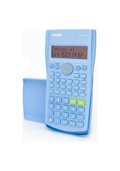 Mikro Digital Fonksiyonlu Hesap Makinesi 10+2 Hane Mavi Cl-9364 Çok Renkli