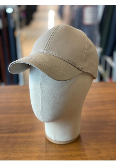 Hamze Düz Basic Pamuklu Unisex Cap Şapka Bej