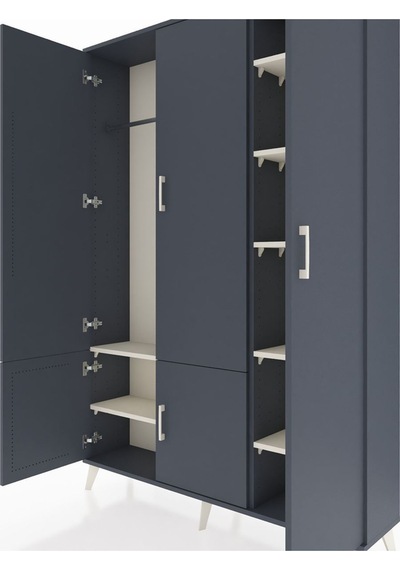 Arges Dolap 7 Raflı 5 Kapaklı Tek Askılı 132x30x195 Antrasit-antrasit/aytaşı Antrasıt/aytası Arges Dolap 7 Raflı 5 Kapaklı Tek Askılı 132x30x195 Antrasit-antrasit/aytaşı Antrasıt/aytası
