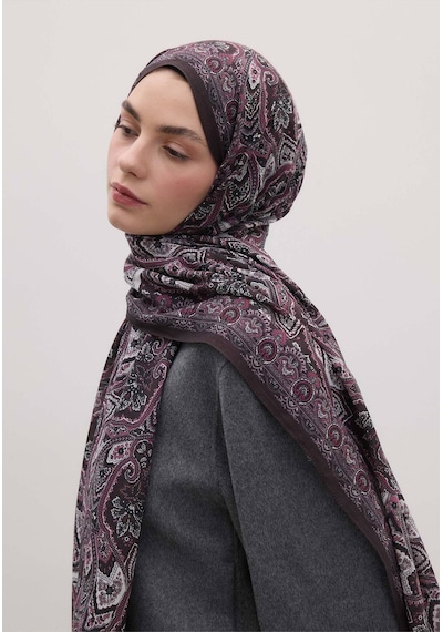 Freshscarfs Vintage Echo Desen Şal Erik Çürüğü