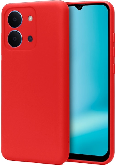 Xiaomi Redmi 15c Kılıf Biye Yumuşak Silikon Case Kırmızı
