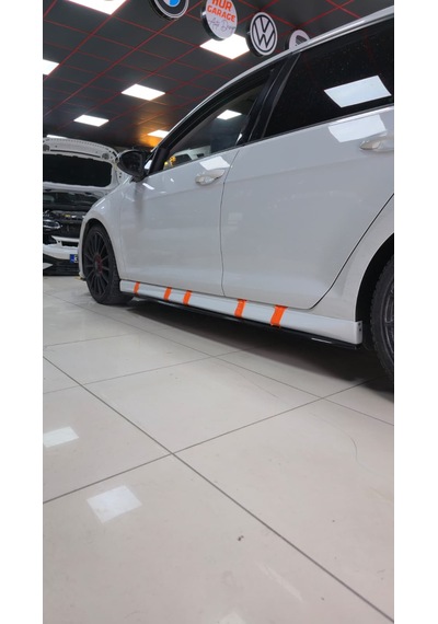 Golf 7 - 7,5 Aero Marspiyel + Lip Plastik Boyalı Lc9a Lip Parlak Siyah