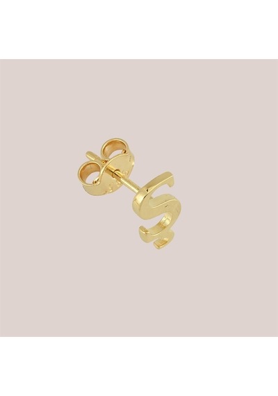 Goldkupe 14 Ayar Altın Ş Harf Küpe 0,46 Gr-1378