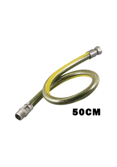 Turconn Flex Çelik Örgülü 50cm Doğalgaz Hortumu