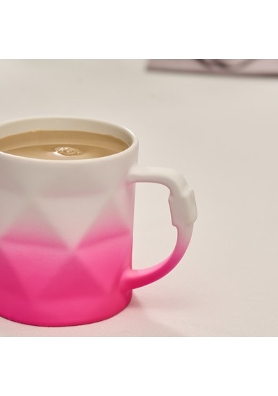 Karaca Soft Touch Geo Kupa 450 Ml Pembe