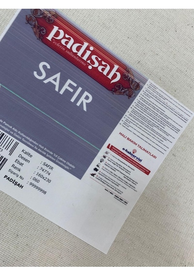 Padişah Halı Safir 74774 060 Serisi Akrilik Salon Oturma Yatak Odası Halısı Krem