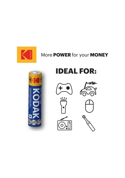 Kodak Max 20 Adet Alkalin İnce Pil-aaa-shrink