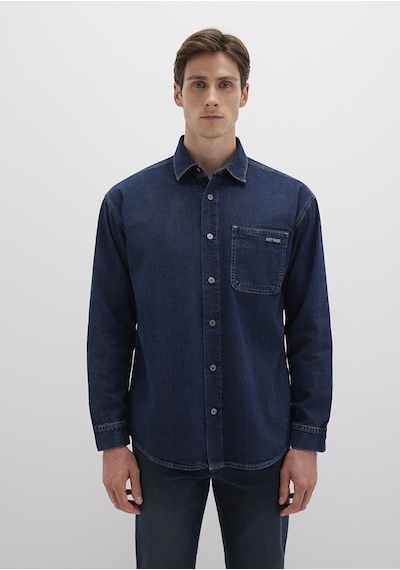 Mavi - Aidan Mavi Black Vintage Indigo Mavisi Jean Gömlek 0210588-90768 Koyu Mavi