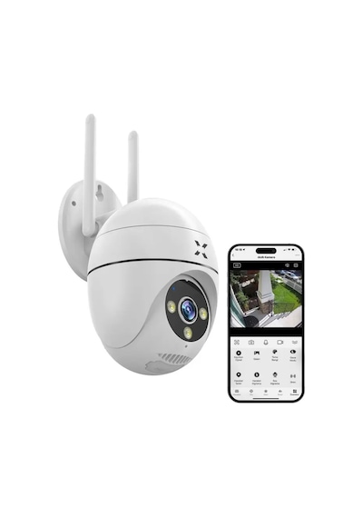 Xenon Smart Güvenlik Kamerası 1440p 4mp Mobil Kontrol Hareket Takipli Gece Görüşlü Dış Mekan Kamera X7268