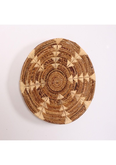 Kaunos 60x14 Cm Çap- Doğal Abaka Duvar Tabağı