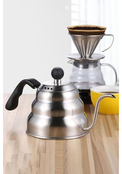 Wf 1,2 L Çelik Barista Filtre Kahve Demleme İbriği Drip Kettle Cin372 Beyaz - Çok Renkli