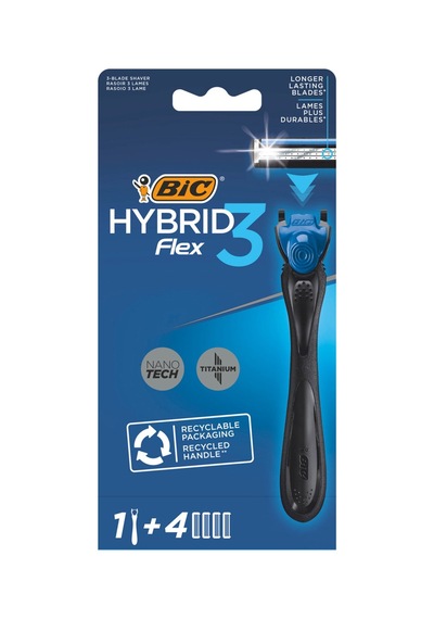 Bıc Hybrid 3 Flex Sistem Tıraş Bıçağı 1 Sap + 4 Yedek Kartuş - 8 Adet Tarı