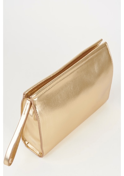 Vivaq Kadın Petunya Gold Astarlı Suni Deri Bilek Askılı Portföy El Ve Clutch Çanta