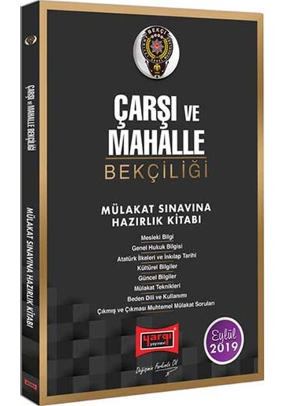 Yargı Yayınları Çarşı Ve Mahalle Bekçiliği Mülakat Sınavına Hazırlık Kitabı- Yargı Yayınları