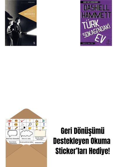 İnce Adam + Türk Sokağındaki Ev Cep Boy + Okuma Sticker'ları