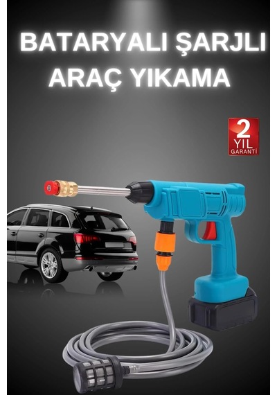 Cn Şarjlı Ve Yüksek Basınçlı Oto Yıkama Makinesi Ve Sulama Tabancası Bahçe Yıkama Makinesi
