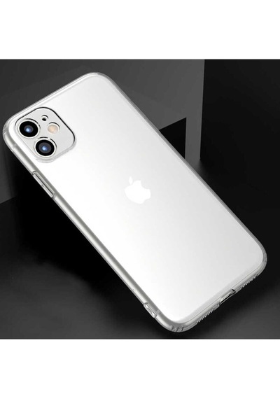Apple Uyumlu iPhone 11 Kılıf Zore Kamera Korumalı Süper Silikon Kapak Renksiz