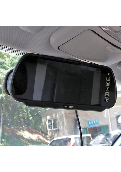 Kameralı Park Sensörü 7'' Ayna Hd Ekran+Hd Kamera