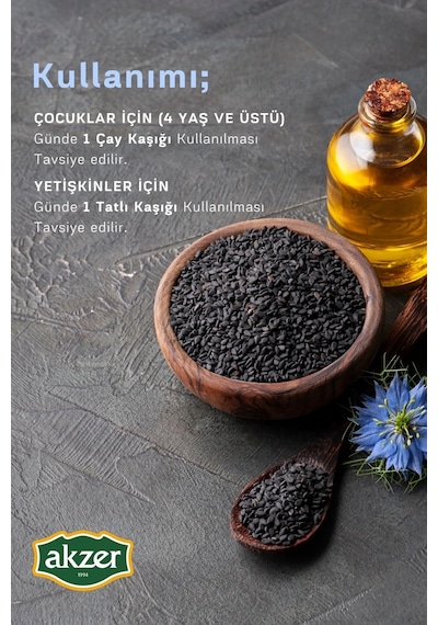 Akzer Çörekotu Yağı 250 ML