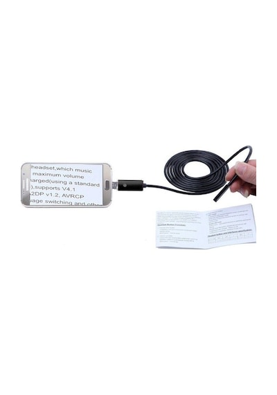 5 Metre 2In1 Micro Usb Yılan Endoskop Kamera Sert Kablo Su Geçirm (397247959)